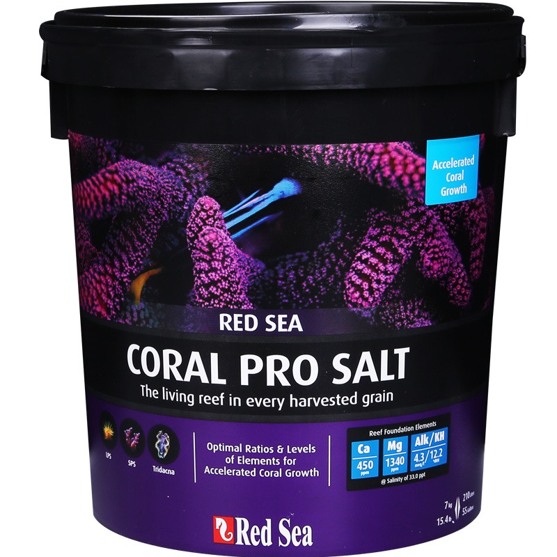 红海海盐sps硬骨高钙盐珊瑚盐lps海水鱼缸专用盐海水盐九一一水族高清大图