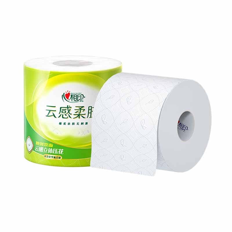 心相印有芯卷纸4层加厚卷筒纸厕纸卫生纸100g*10卷BT5312
