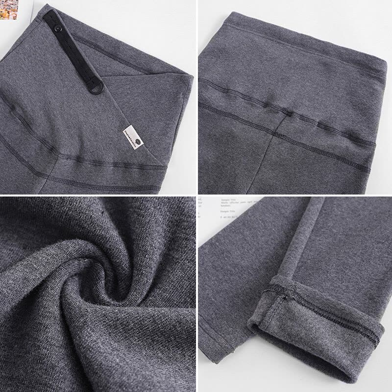 迪鲁奥(DILUAO)孕妇装春秋季2021新款孕妇裤子长裤修身调节交叉腰孕妇托腹裤图片