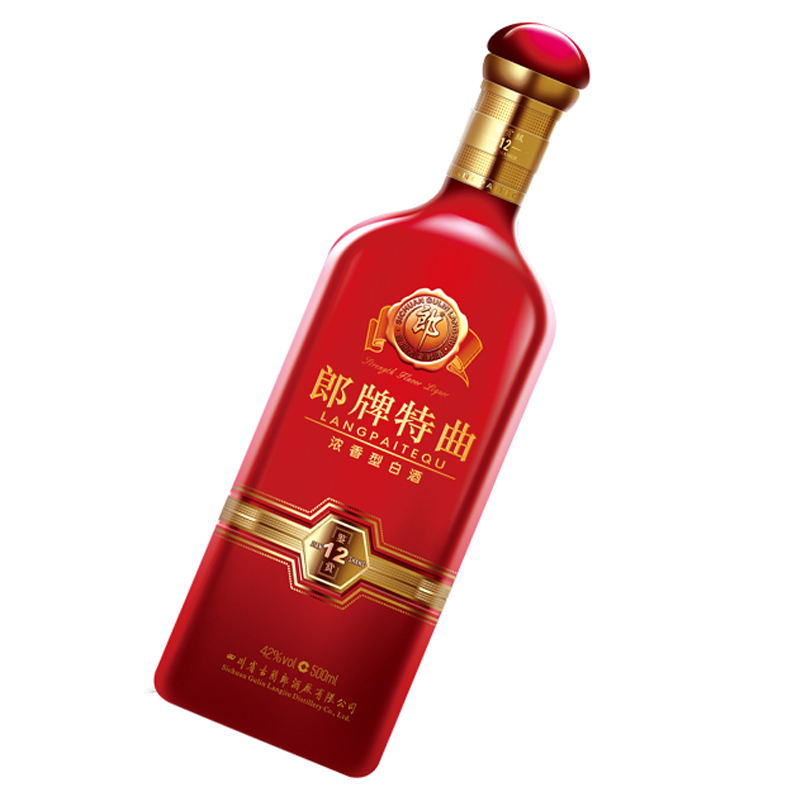 郎酒 郎牌特曲鉴赏12 42度 500ml*4 整箱装 浓香型白酒