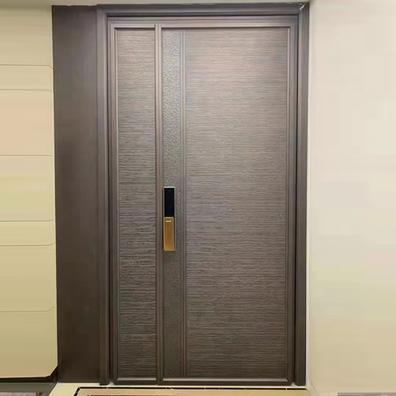 古达制铸铝门子母门入户门别墅大门防盗门家用进户门现代门定制