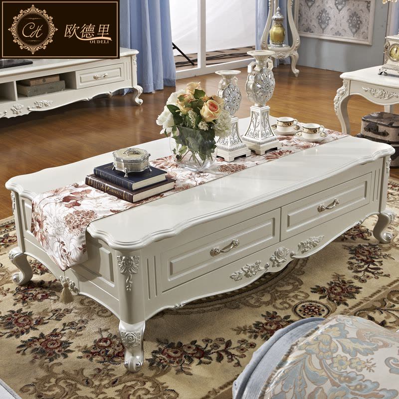 简欧茶几欧式大理石茶几 简约茶几茶几组合C8601图片