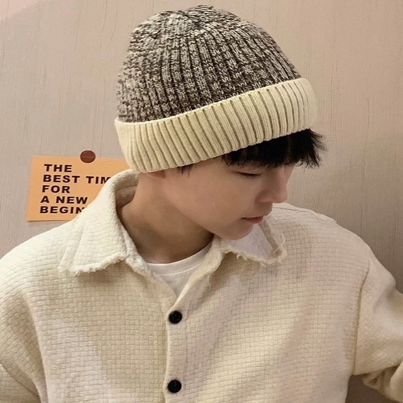 帽子闪电客男士冬天加绒保暖线帽针织帽男潮毛线帽男生棉帽男款冬季