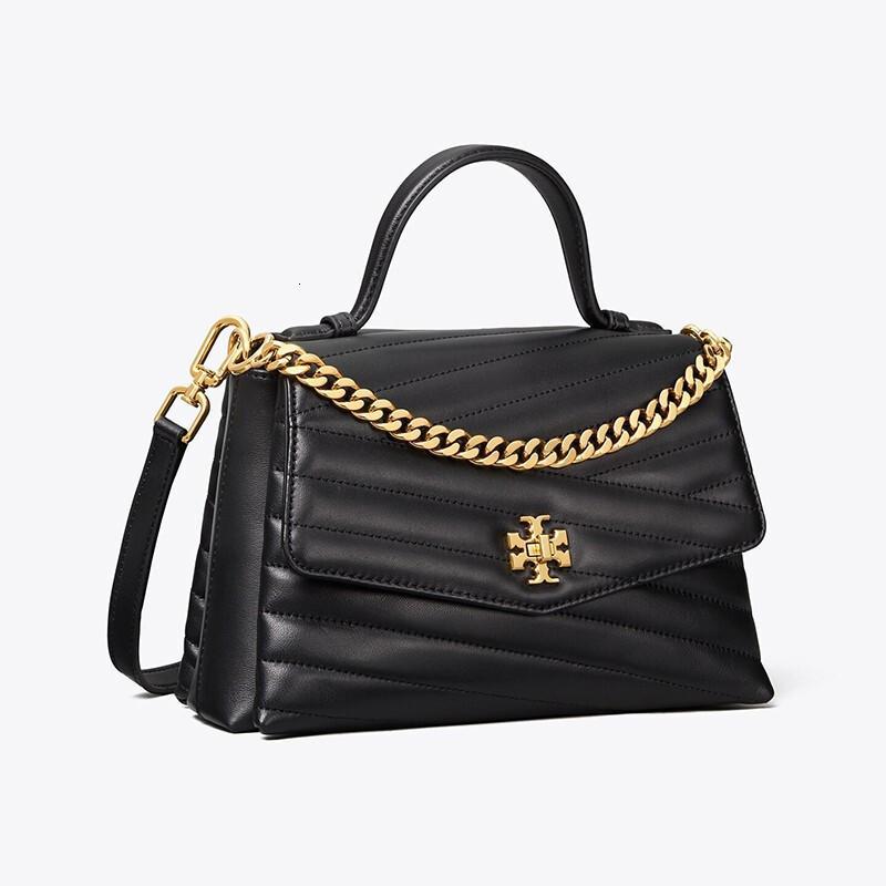 toryburch汤丽柏琦女包kira中号羊皮菱格链条包手提包女士单肩斜挎包