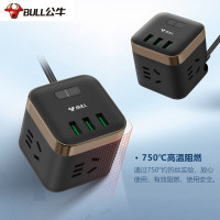 公牛(bull)GNV-UU215T全长1.5米魔方插座面板多孔USB快充插头转换器多功能接线板排插板带线放过充