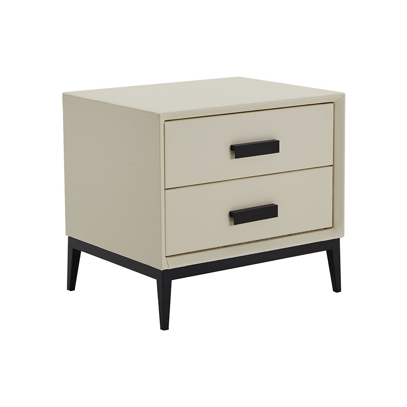 喜临门官方旗舰店正品轻奢极简实木双屉大容量储物头柜bs床头柜视频