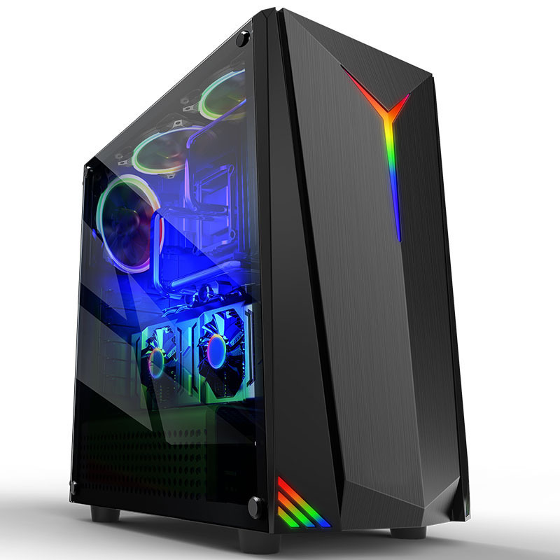世纪之星 i7级六核至强E5 2620/GTX1050 2G独显/16GB内存/256GB固态 高效家用办公LOL 游戏电脑 台式机 组装电脑 台式电脑 电脑主机+18.5英寸平面