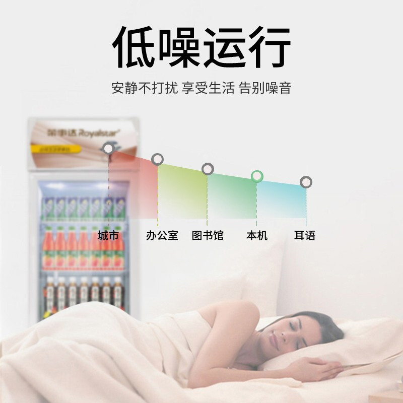荣事达(Royalstar)LC-258A 商用展示柜 立式陈列柜 冰柜 冷藏保鲜柜 商用冷柜 啤酒柜 饮料柜