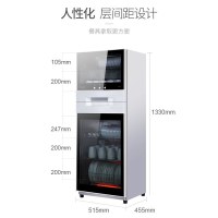 康宝（canbo）消毒柜210L升大容量 商用立式柜式碗筷餐具柜 高温消毒碗柜 XDZ210-N1（ZTP268N-1）