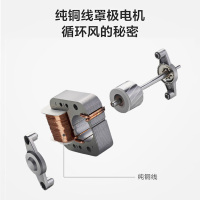 澳柯玛(AUCMA)空气循环扇KYT-19N08 三档风速 上下仰俯调节 低噪循环摇头送风 加长电源线转页扇电风扇台扇