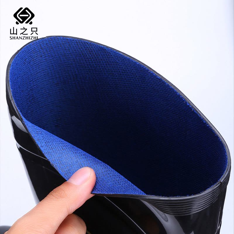 山之只 高筒雨靴加绒 39-46码 双.图片