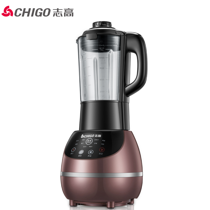 志高(CHIGO)破壁料理机ZG-P80D 1.2L 加热式 8大功能 智能触摸 磁控保护 豆浆米糊机炖汤冰沙机