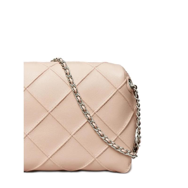 托里.伯奇(TORY BURCH)羊皮绗缝女士单肩包小巧便携链条拼接手提图片