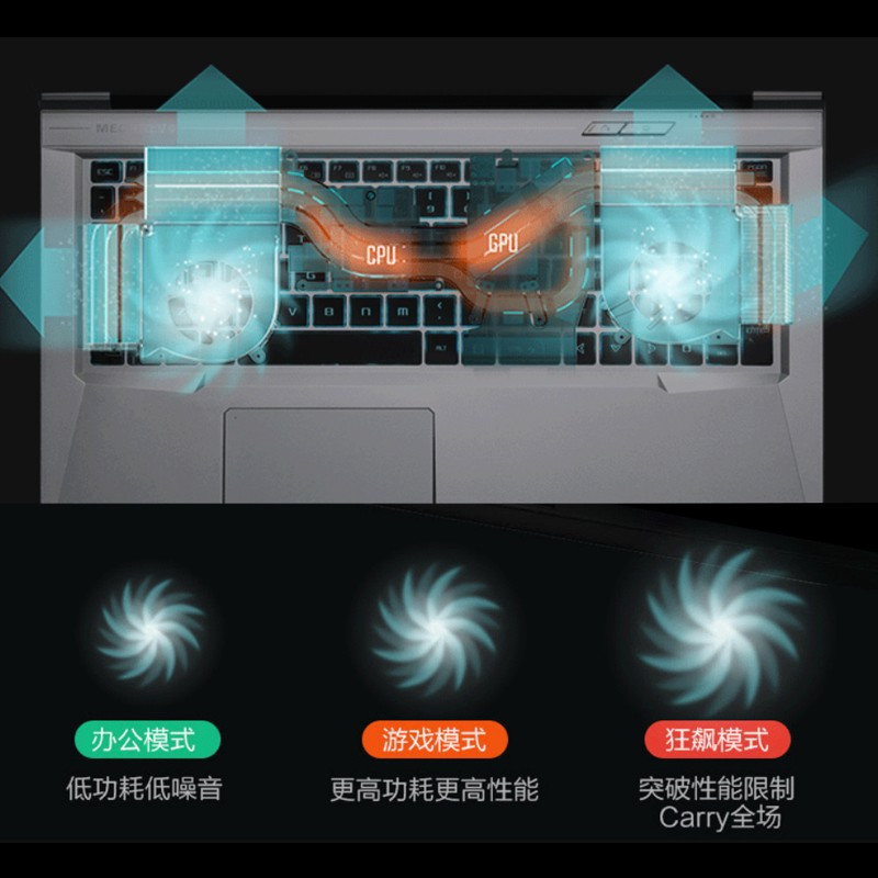 机械革命(MECHREVO)白蛟龙P 游戏本赛博朋克电竞发烧级笔记本电脑 (AMD八核R7-4800H 32GB 512GB固态 RTX2060/6G 144Hz)17.3英寸定制