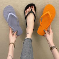 人字拖女ins潮夏季外穿时尚夹脚沙滩拖鞋防滑厚底情侣外出凉拖鞋