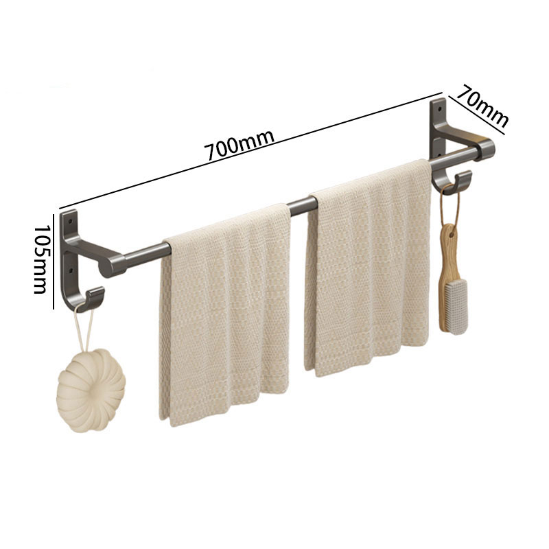 豫汉迎毛巾架 枪灰色毛巾架700*70*105mm个