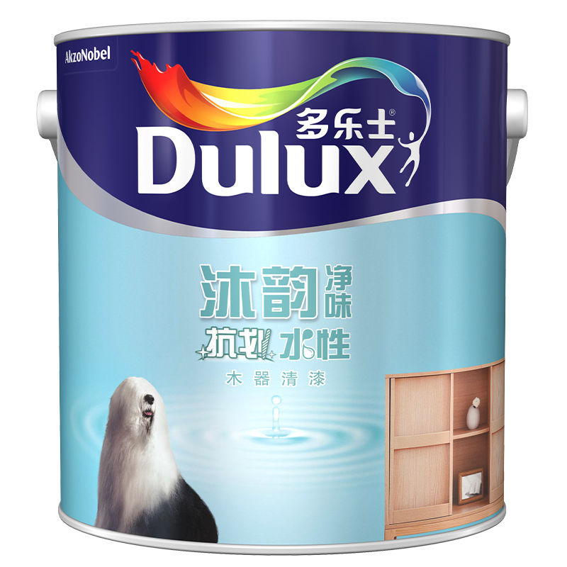 多乐士(dulux)沐韵净味抗划水性木器漆室内家具漆 家具翻新漆(清漆面漆)A7501 哑光2.5kg