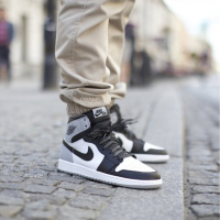 耐克 Nike Air Jordan AJ1 aj1 乔1 黑红脚趾禁穿年度新秀陈冠希联名丝绸男士休闲运动高帮篮球鞋
