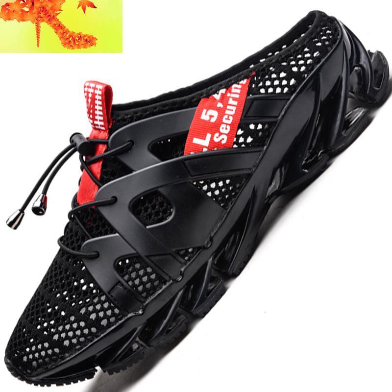 简畅(jianchang)男士凉鞋612651551595 男鞋透气夏季缕空网鞋网眼网面