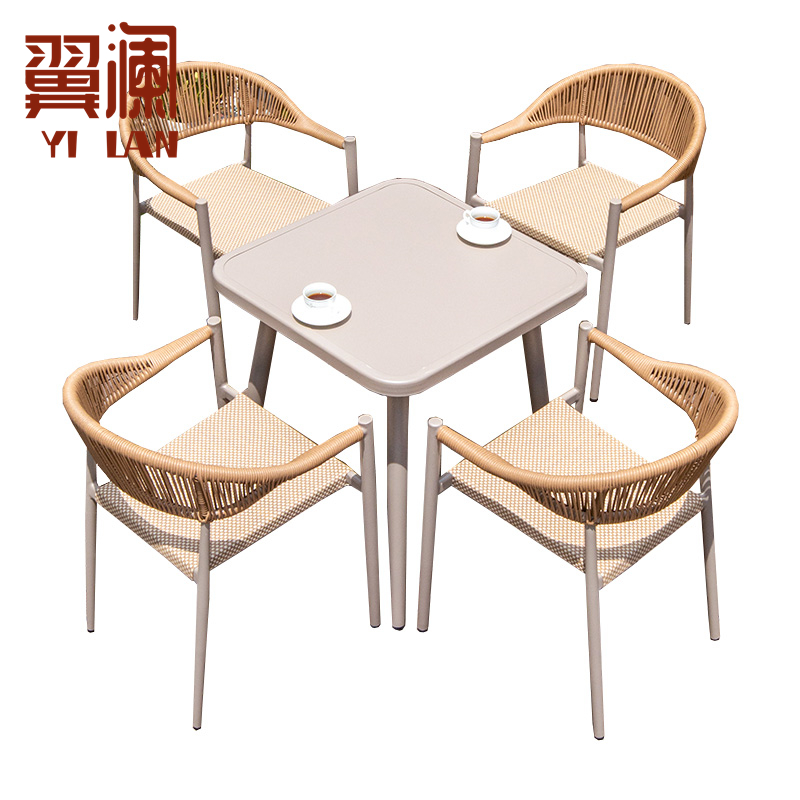 翼澜 户外桌椅 80cm 套高清大图