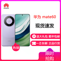[24小时发货]华为(HUAWEI) Mate60 12GB+512GB 南糯紫 鸿蒙操作系统4.0 旗舰新品手机