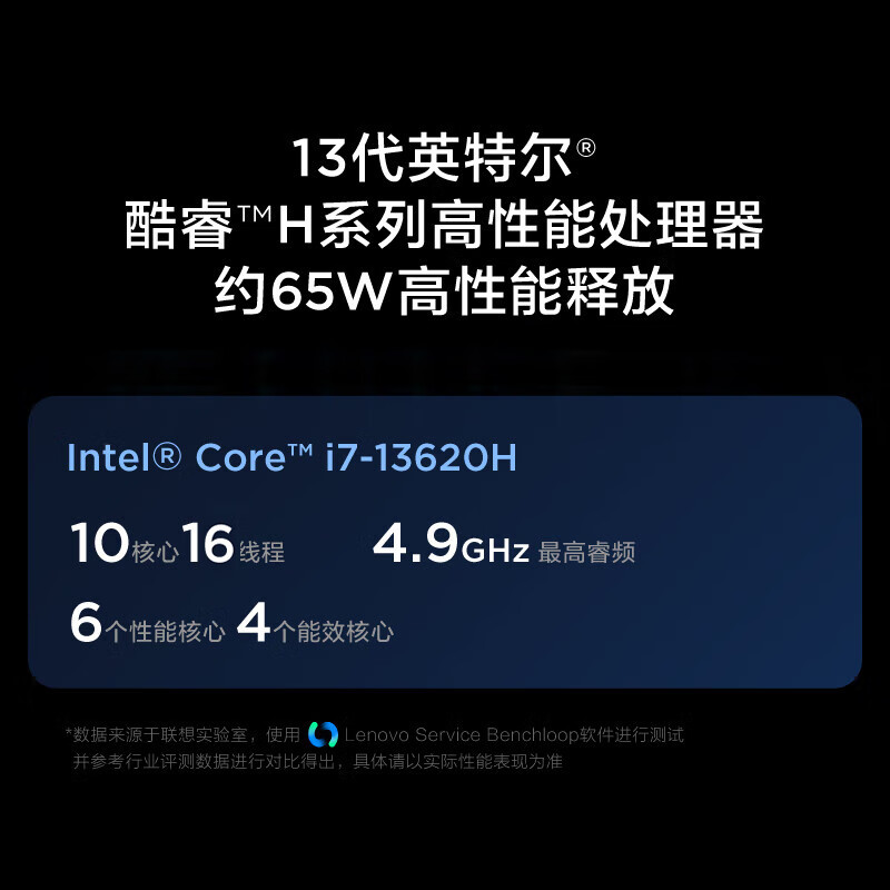 联想笔记本电脑小新Pro14超能本 高性能标压酷睿i7 14英寸轻薄本 16G 1T 2.8K高刷护眼屏 灰