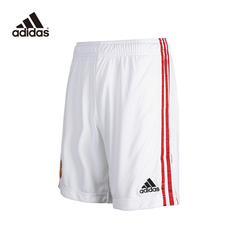 阿迪达斯adidas 男装曼联主场足球运动短裤FM4289