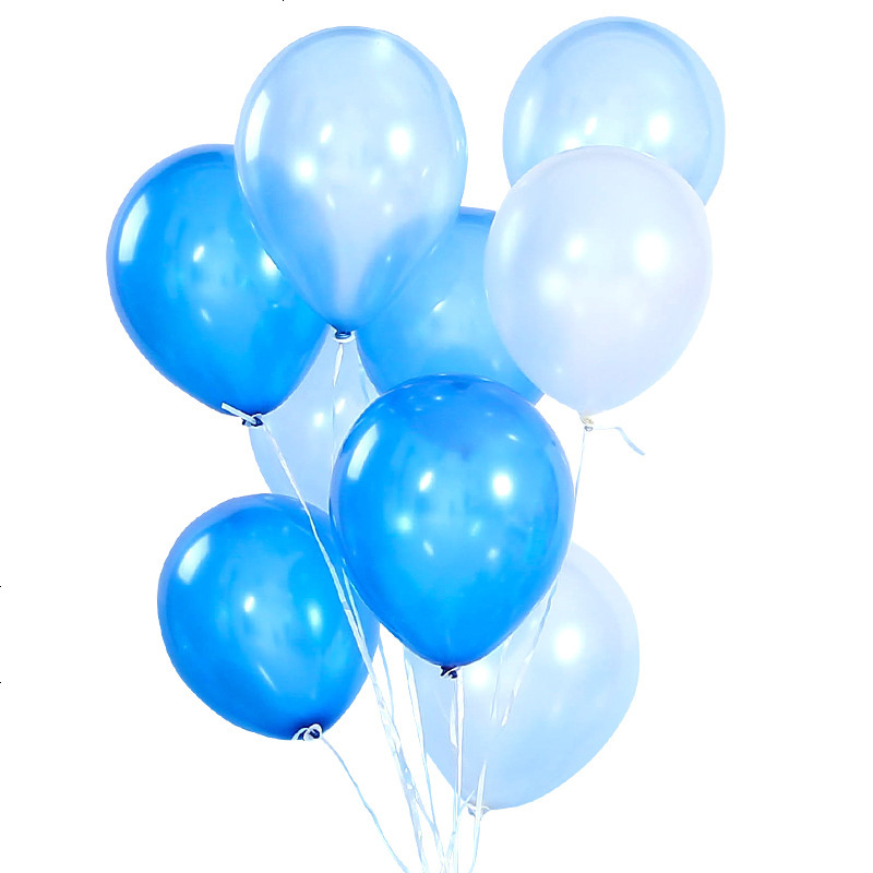 浪漫婚礼气球10寸珠光生日用品婚房布置装饰道具乳胶气球100个装