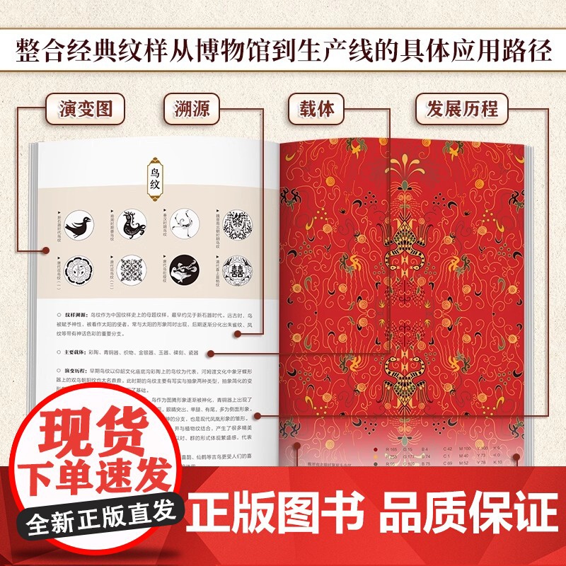 书正版]中国历代经典纹样 纹样 历史 服饰 器物 传统 传统文化 艺术设计 助力读者深入理解传统文化 江苏人民出版社高清大图