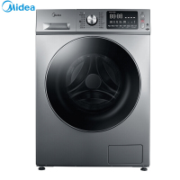 美的（Midea）MG100-1463DY 10公斤大容量直驱变频节能滚筒洗衣机 家用全自动 时尚巴赫银 省电耐用