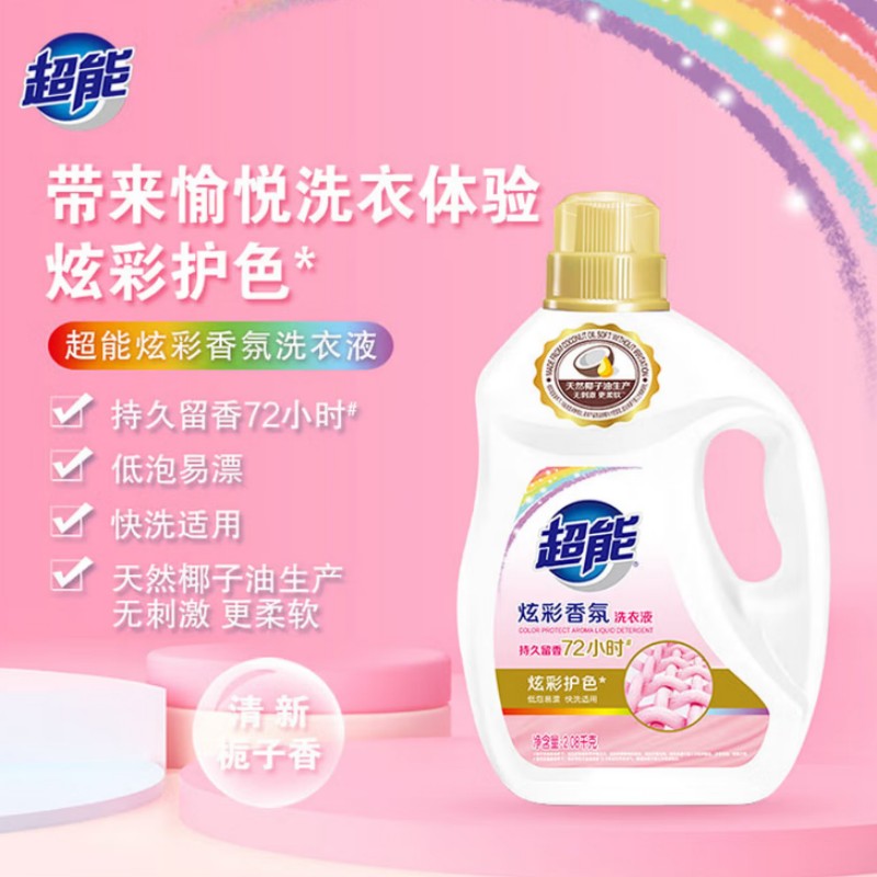 2.08kg超能炫彩香氛洗衣液*6瓶(整箱)高清大图
