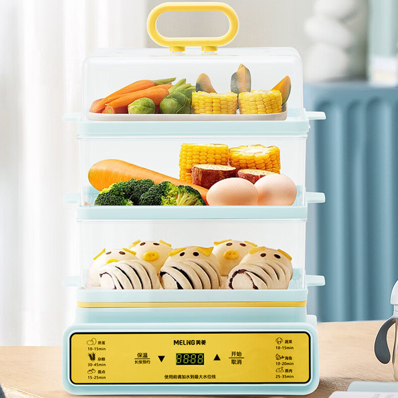 美菱电蒸锅13.5L多用途大容量锅多功能锅MT-LC1201高清大图