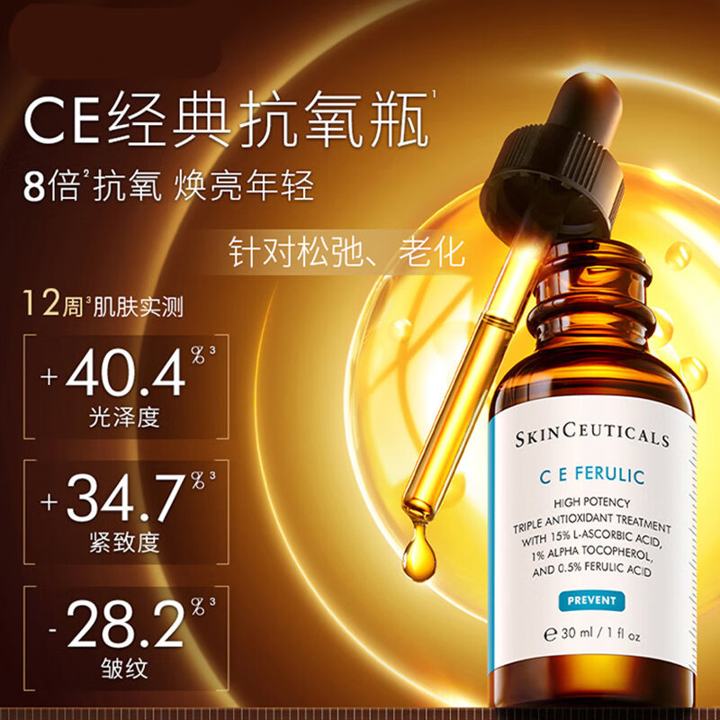 修丽可(SkinCeuticals)维生素CE复合修护精华液 (CE)30ml高清大图