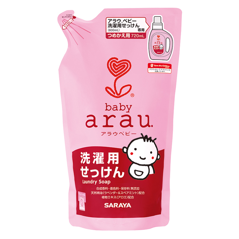 莎罗雅(saraya)新生宝宝婴儿专用洗衣液 袋装 720ml 有香味