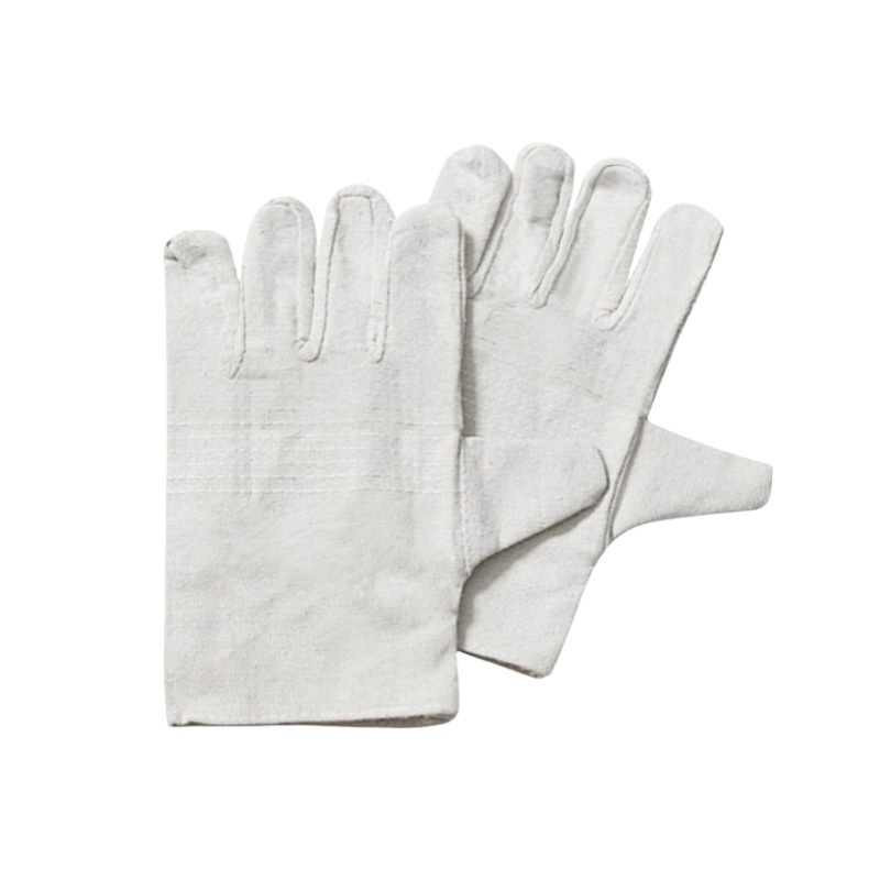 珂攸洋白甲布帆布电焊手套15*10*1cm双/包高清大图