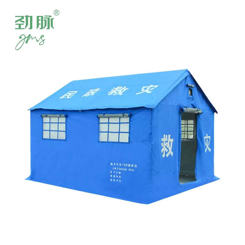 劲脉 救灾帐篷 棉-7.86*4.76*3.1M 顶高清大图