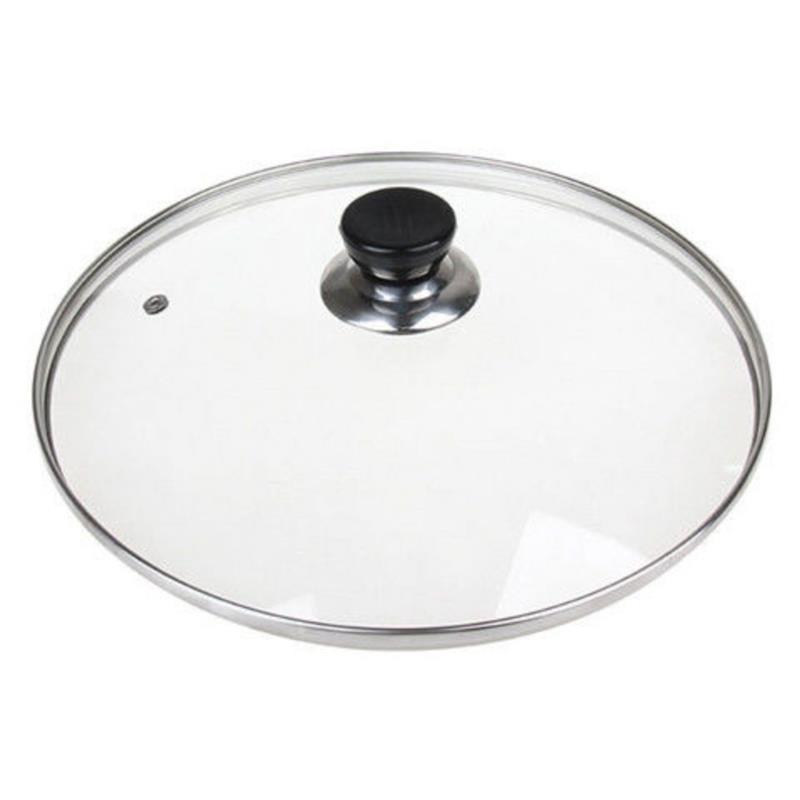 锅盖子钢化玻璃炒菜锅电磁炉锅汤锅多用锅盖家用加厚透明锅盖