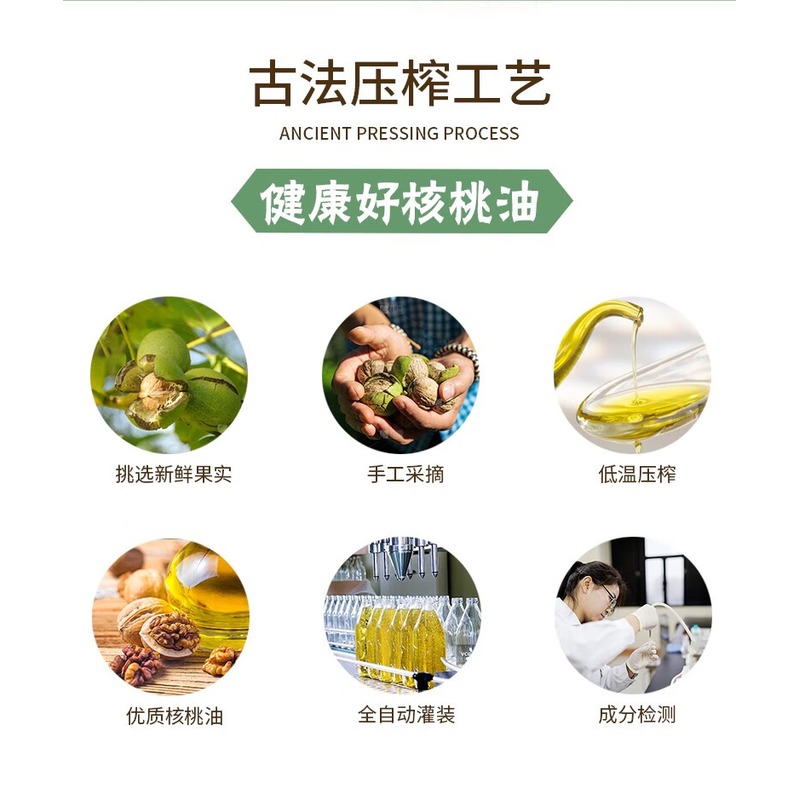 纳福汇-核桃油单瓶750ml高清大图