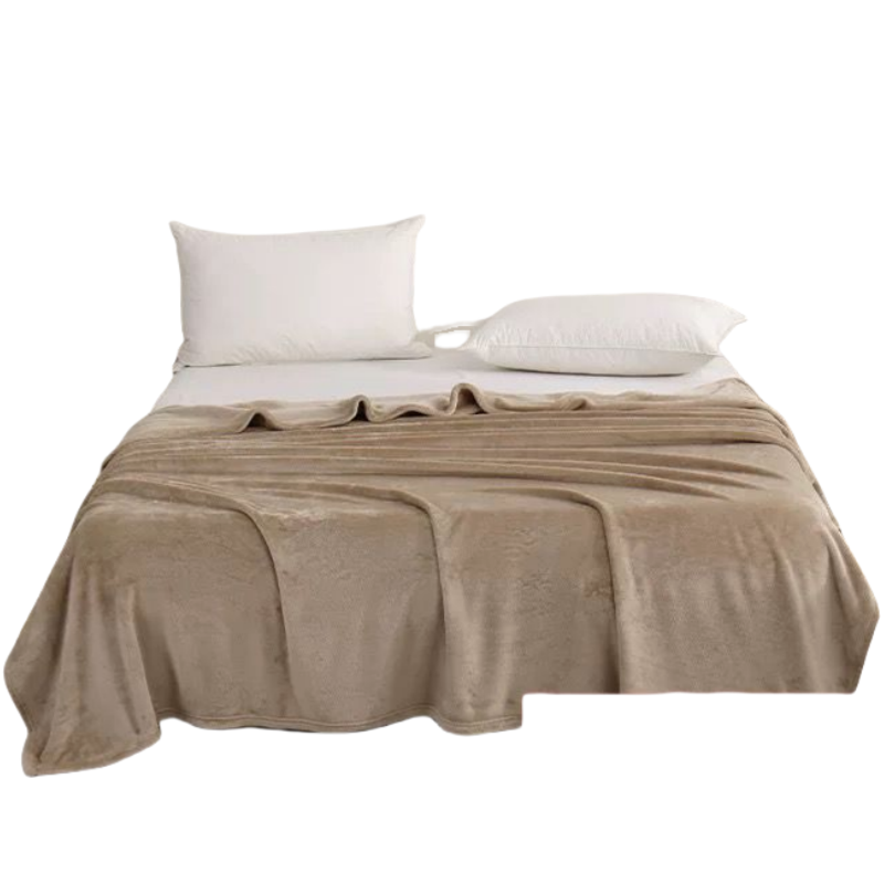 铭思沃毛毯200*230cm条米咖高清大图