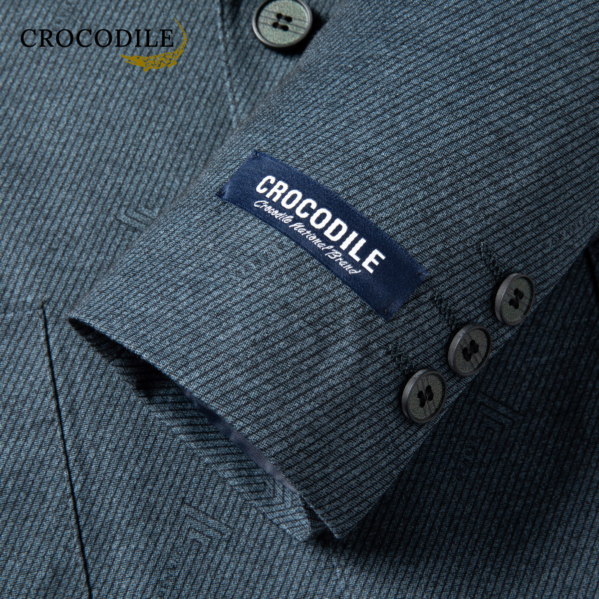鳄鱼恤CROCODILE 男士秋冬商务休闲西装气质高级感外套高清大图