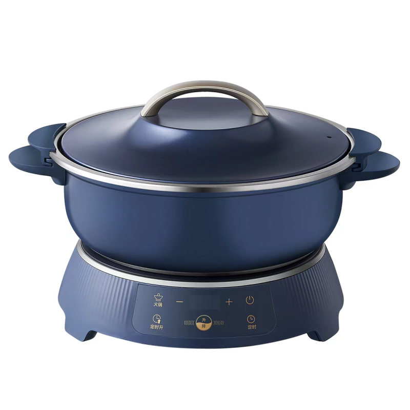 美的电磁炉升降电火锅cls2218 蒸汽循环升降技术一健升降28cm大口径