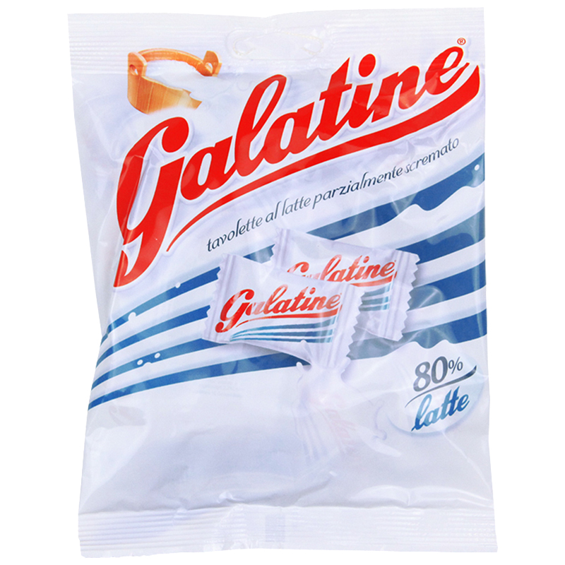 [高钙营养奶片]佳乐锭(Galatine)牛奶片牛乳糖原味 125g/袋 休闲零食 进口乳片 糖果 进口食品 意大利进口高清大图