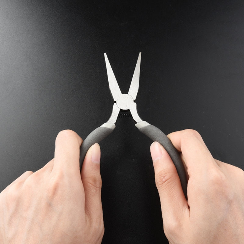 迷你小钳子5寸多功能尖嘴钳古达老虎钳手工diy钢丝钳斜口电工剥线钳子