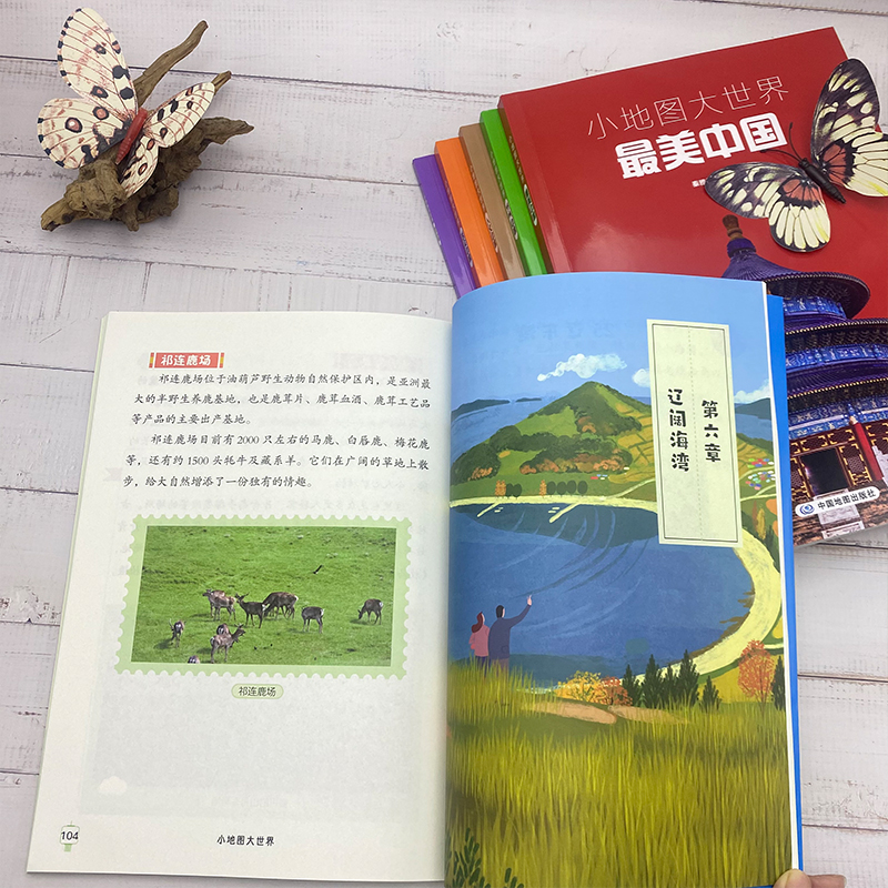 小地图大世界 全六册 [正版]央视网小地图大世界全6册 多彩中国 践行中国 节气中国 人文中国 舌尖中国 美中国 中国高清大图