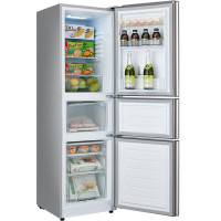 美的（Midea）BCD-219TM 219升三门直冷冰箱冷藏冷冻家用电冰箱静音节能 极光银
