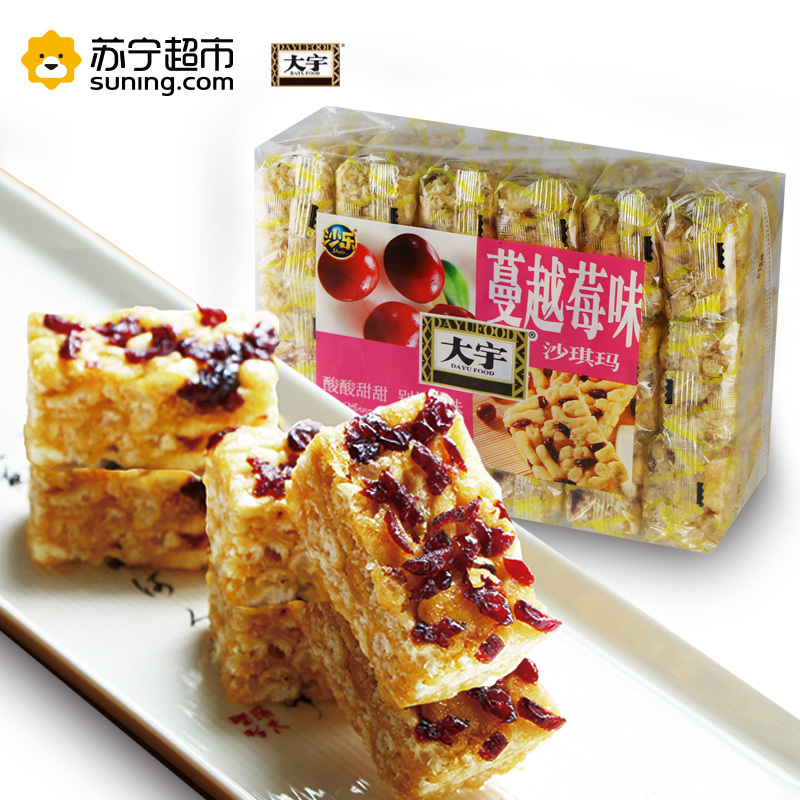 大宇 糕点 蔓越莓味沙琪玛500g*2袋
