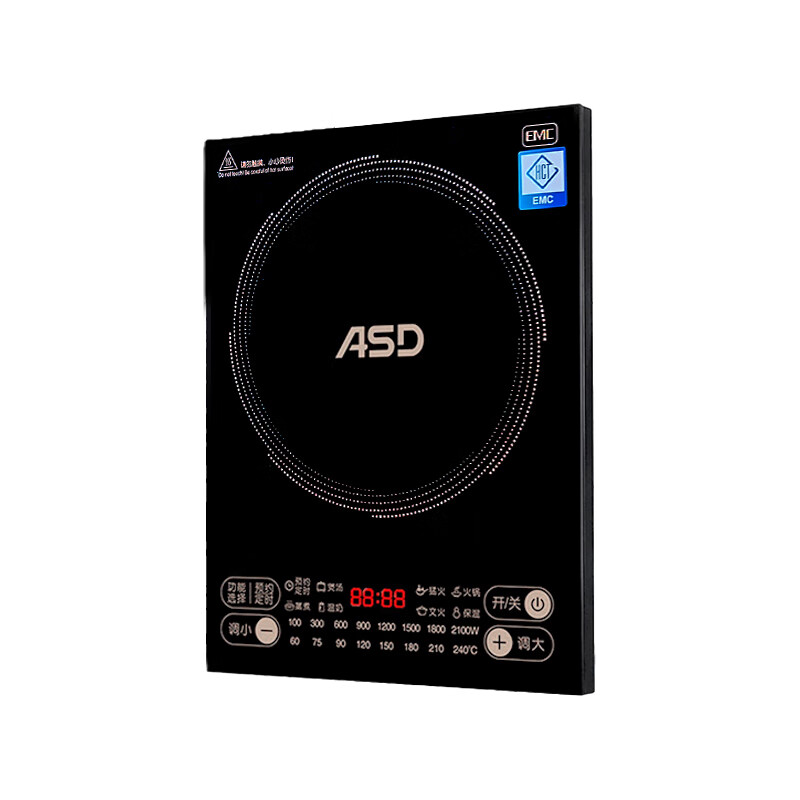 爱仕达(ASD) AI-F2131C 功率2100W 尺寸:280*360*63mm 电磁炉(计价单位:台) 黑色