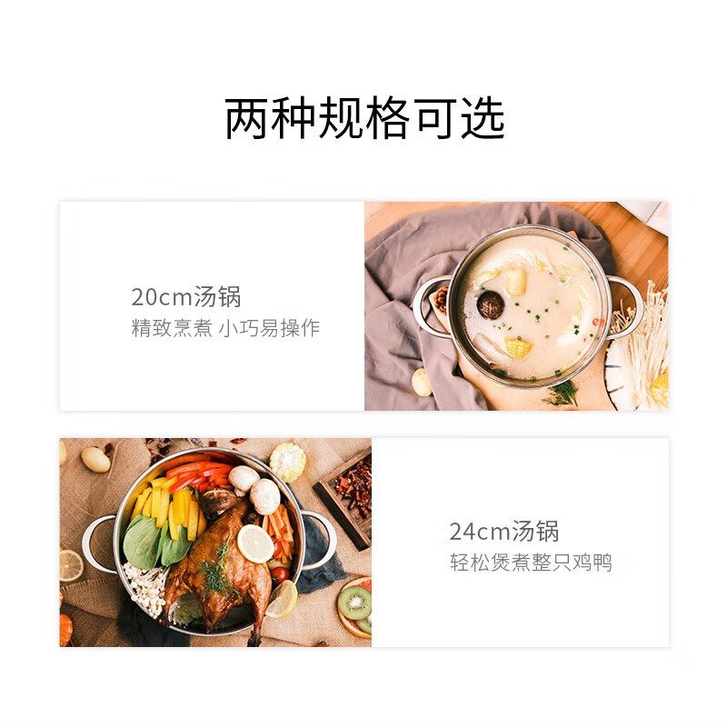 双立人 家用免开锅0涂层外壁抗黄不锈钢深烧锅 24cm 1017170高清大图