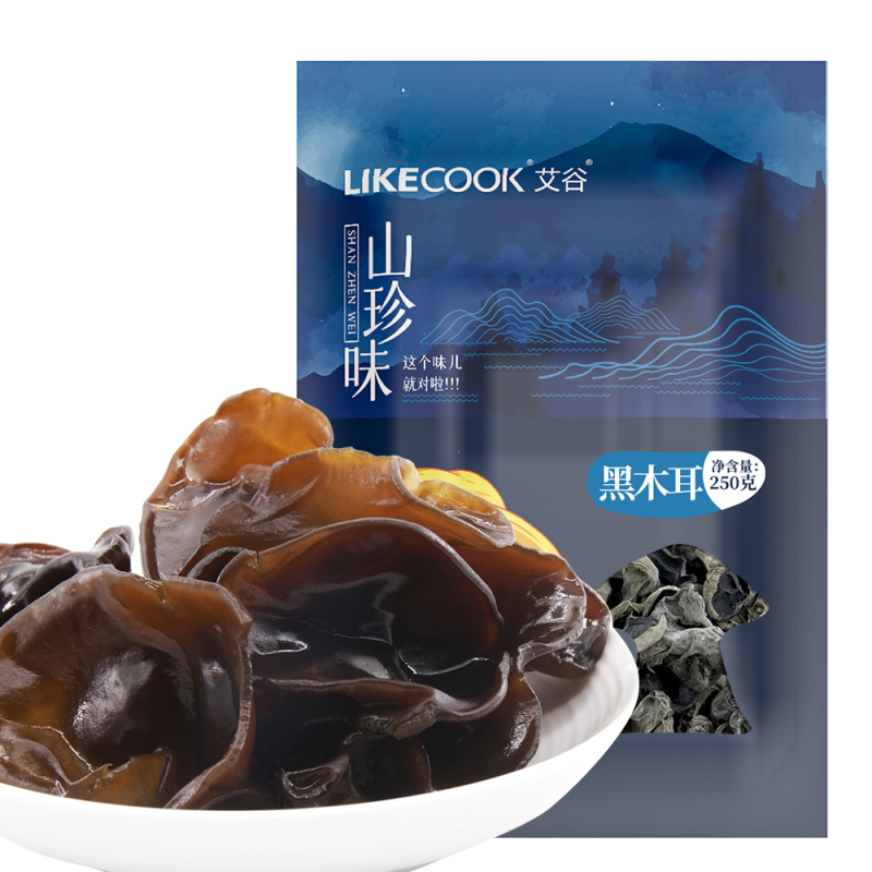 艾谷 (LIKECOOK) 黑木耳250g(山珍味)