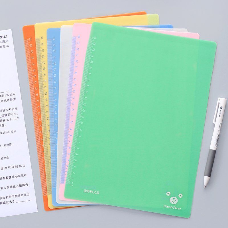 A3绿色1张+蓝色1张 迪斯熊A3软垫板A4考试垫板写字硅胶复写软板写字板书写板办公文具